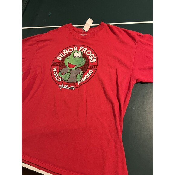 Men’s Senor Frog’s World Famoso Nassau Bahamas T-Shirt XXL 2XL Bar Vacation - Picture 2 of 7